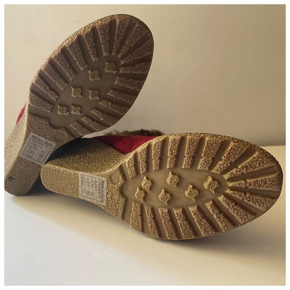 Breckelles Kansas mid-calf wedge boots NWOT size 7 - Picture 6 of 7